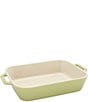 Staub Stoneware 3-Piece Rectangular Baking Dish Set, Color:Pastel Green - Image 2