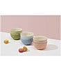 Color:Multi - Image 4 - Stoneware Universal 6-Piece Bowl Set- Macaron Pastel