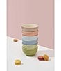 Color:Multi - Image 5 - Stoneware Universal 6-Piece Bowl Set- Macaron Pastel