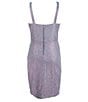 Color:Periwinkle - Image 2 - Big Girls 7-16 Sleeveless Overlapping-Pleated Metallic Sheath Dress