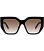 Color:Shiny Black - Image 2 - Women's 2001 54mm Butterfly Sunglasses
