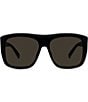 Color:Shiny Black - Image 2 - Women's 2001 57mm Square Sunglasses