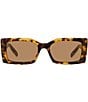 Color:Blonde Havana - Image 2 - Women's 40065 54mm Havana Rectangle Sunglasses