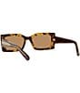 Color:Blonde Havana - Image 5 - Women's 40065 54mm Havana Rectangle Sunglasses
