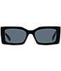 Color:Black - Image 2 - Women's 40065 54mm Rectangle Sunglasses