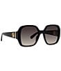 Color:Shiny Black - Image 3 - Women's S-Wave 59mm Rectangle Sunglasses