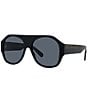 Color:Black - Image 1 - Women's SC40054 56mm Pilot Black Sunglasses