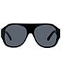 Color:Black - Image 2 - Women's SC40054 56mm Pilot Black Sunglasses