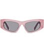 Color:Shiny Opaline Rose - Image 2 - Women's SC40058 52mm Cat Eye Sunglasses