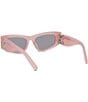 Color:Shiny Opaline Rose - Image 4 - Women's SC40058 52mm Cat Eye Sunglasses