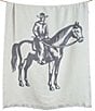 Stetson Lone Rider Chenille Western Jacquard Throw Blanket - Image 1
