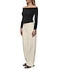 Steve Madden Stevie by Steve Madden 90s Crocodile Coated Pants, Color:Cream Crocodile - Image 3