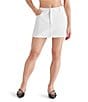 Steve Madden Abaco Denim Mini Skirt, Color:White - Image 1