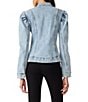Aberdeen Denim High Neck Long Sleeve Band Top - Image 2