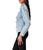 Aberdeen Denim High Neck Long Sleeve Band Top - Image 3