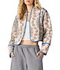 Steve Madden Adalynn Paisley Printed V-Neck Long Sleeve Quilted Jacket - Image 1