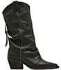 Steve Madden Aldora Distressed Leather Cuffed Backstrap Western Boots - Image 2