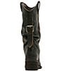 Steve Madden Aldora Distressed Leather Cuffed Backstrap Western Boots - Image 3