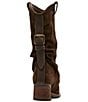 Steve Madden Aldora Suede Cuffed Leather Backstrap Western Boots - Image 3