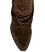 Steve Madden Aldora Suede Cuffed Leather Backstrap Western Boots - Image 5