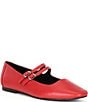 Color:Red - Image 1 - Alisah Leather Mary Jane Flats