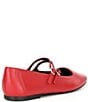 Color:Red - Image 2 - Alisah Leather Mary Jane Flats
