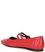 Color:Red - Image 3 - Alisah Leather Mary Jane Flats