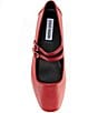 Color:Red - Image 5 - Alisah Leather Mary Jane Flats