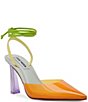 Steve Madden Alix Clear Colorblock Ankle Wrap Pumps,Specials : American Fashion Style Bags On Sale