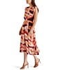 Color:Rosewater - Image 3 - Allegra Split V-Neck Ruffle Sleeveless Midi Dress