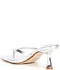 Color:Silver - Image 3 - Allies Metallic Leather Thong Dress Sandals