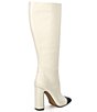 Color:Bone - Image 2 - Ally-C Leather Cap Toe Tall Boots