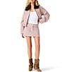 Steve Madden Alycia Plaid Printed A-Line Coordinating Mini Skirt - Image 4