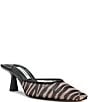Steve Madden Alyse Zebra Mesh Pointed Toe Mules - Image 1