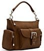 Steve Madden Andrew Buckle Cargo Shoulder Bag, Color:Saddle - Image 4