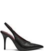 Steve Madden Andromeda Crinkle Leather High Vamp Slingback Pumps - Image 2
