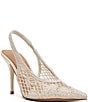 Steve Madden Andromeda Crochet High Vamp Slingback Pumps - Image 1