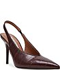 Steve Madden Andromeda Eel Embossed High Vamp Slingback Pumps - Image 1