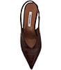 Steve Madden Andromeda Eel Embossed High Vamp Slingback Pumps - Image 5