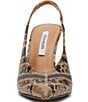 Steve Madden Andromeda Patchwork Snake Print High Vamp Slingback Pumps - Image 4