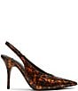 Steve Madden Andromeda Patent Tortoise Print High Vamp Slingback Pumps - Image 2