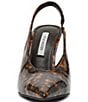 Steve Madden Andromeda Patent Tortoise Print High Vamp Slingback Pumps - Image 4
