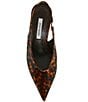 Steve Madden Andromeda Patent Tortoise Print High Vamp Slingback Pumps - Image 5