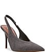 Steve Madden Andromeda Suede High Vamp Slingback Pumps - Image 1