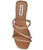 Color:Tan - Image 5 - Annah Suede Braided Strappy Sandals