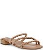 Color:Tan - Image 1 - Annah Suede Braided Strappy Sandals