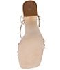 Color:Gold - Image 6 - Arline Leather Strappy Slingback Dress Sandals