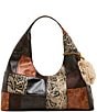 Steve Madden Auraa Snake Print Patchwork Shoulder Bag - Image 1