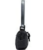 Color:Black - Image 4 - Balexis Black Hardware Rhinestone Mini Shoulder Bag