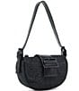 Color:Black - Image 5 - Balexis Black Hardware Rhinestone Mini Shoulder Bag